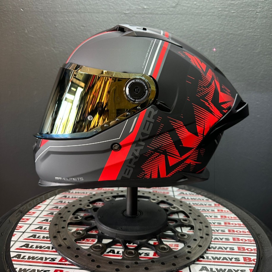 MT Braker Sv Charm B5 Mat Renk - Şefaf Vizörlü- Iç Güneş Vizörlü - Motosiklet Kaskı V-28b