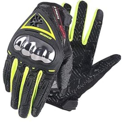 MC44 Neon Motosiklet Eldiveni  EN-13594 SERTİFİKALI