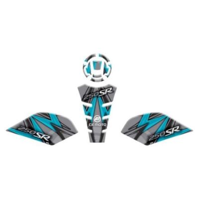 CF MOTO 250 SR 2020 - 2024 UYUMLU TANK PAD SET