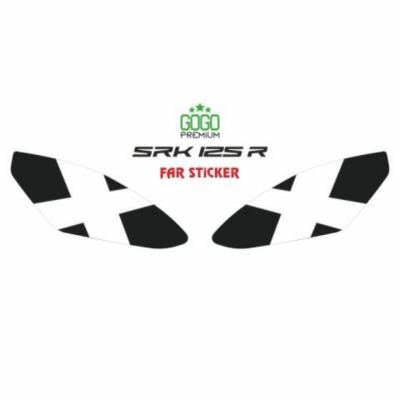 RKS SRK 125 R 2023 - 2025 UYUMLU FAR STİCKER BEYAZ X